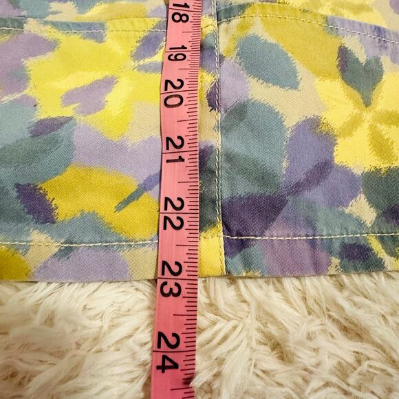 J Jill pastel floral 100% cotton skirt Sz 10P - Picture 10 of 10